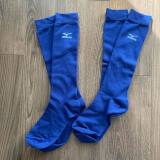 ミズノ(MIZUNO)のMIZUNO ミズノ 靴下 青　ブルー　野球 ユニセックス(ウェア)