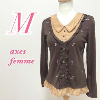 アクシーズファム(axes femme)のaxes femme　アクシーズファム　長袖トップス　キレイめコーデ(カットソー(長袖/七分))