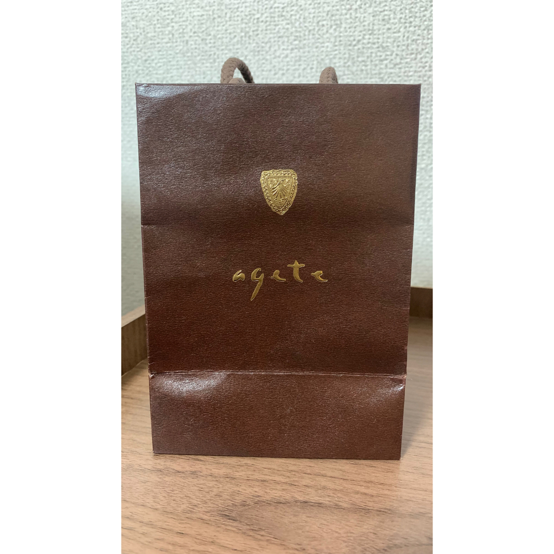 agete(アガット)のアガット　agete 紙袋　手提げ袋　ショップ袋 レディースのバッグ(ショップ袋)の商品写真