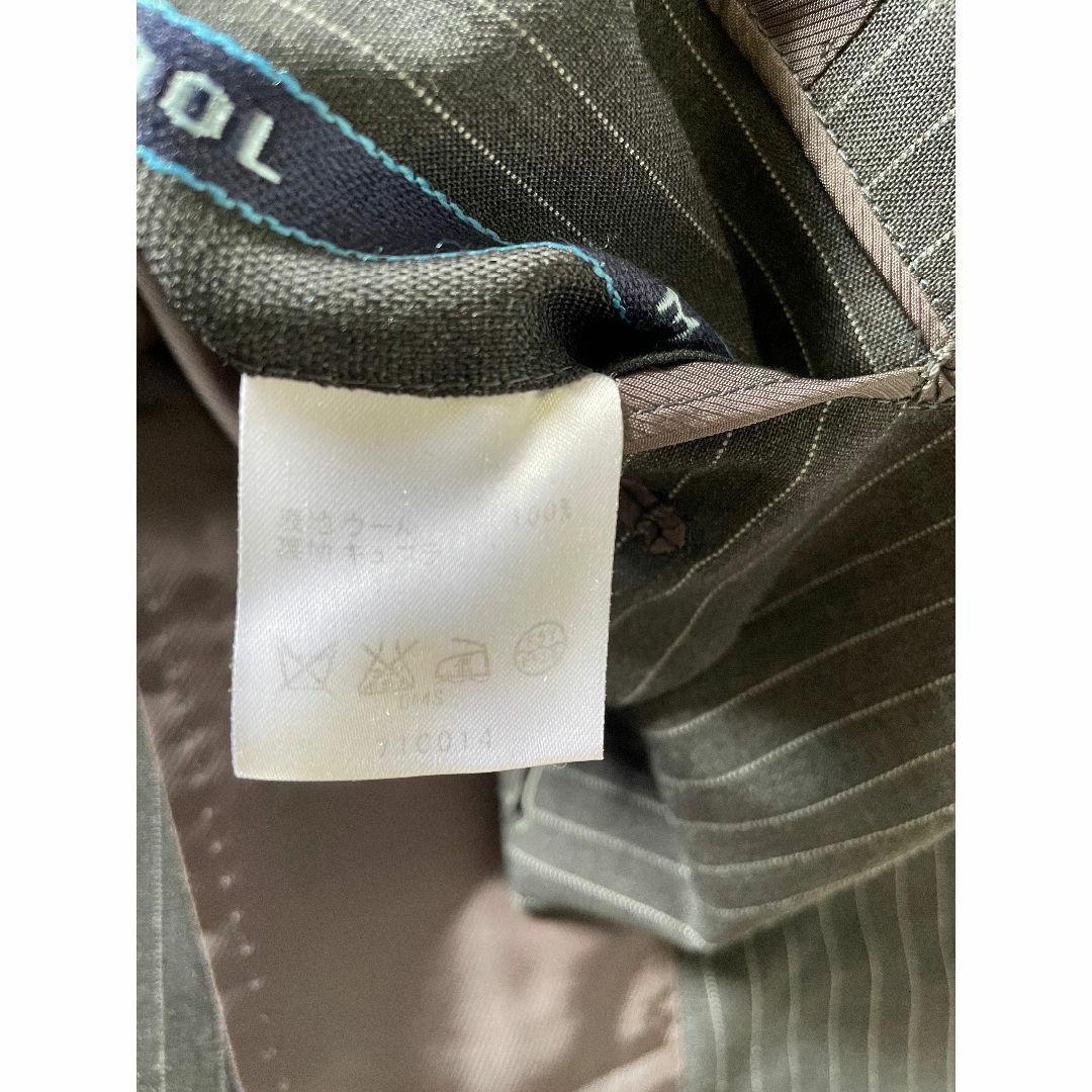 TOMORROWLAND(トゥモローランド)のS590★トゥモローランド メンズ スーツ グレー ストライプ ビジネス 春夏秋 メンズのスーツ(セットアップ)の商品写真