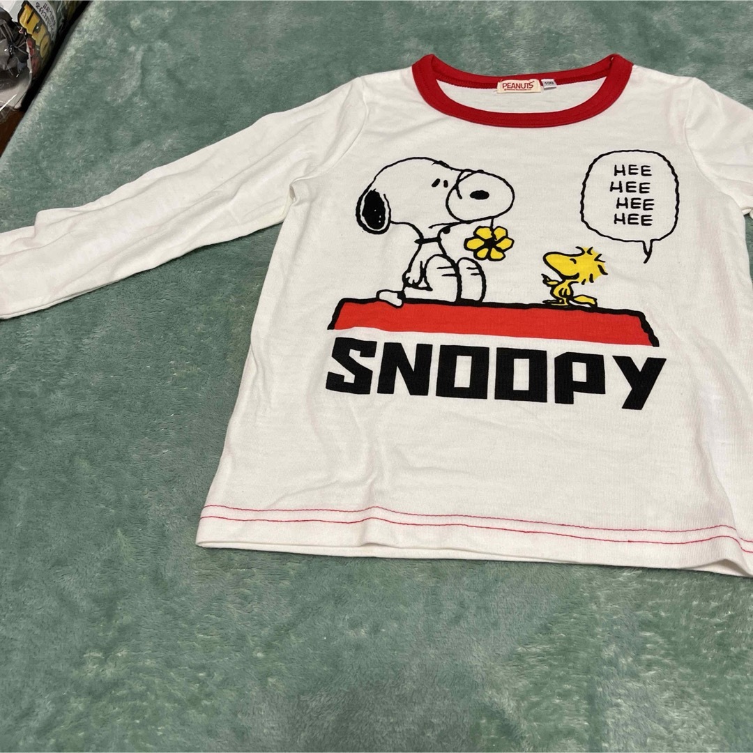 SNOOPY(スヌーピー)のスヌーピー    ロンT 白 キッズ/ベビー/マタニティのキッズ服女の子用(90cm~)(Tシャツ/カットソー)の商品写真