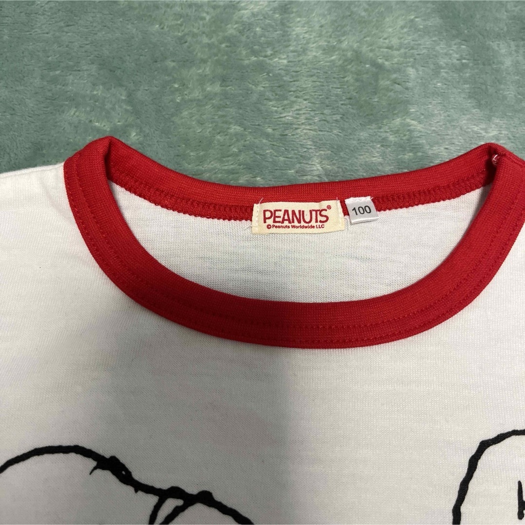 SNOOPY(スヌーピー)のスヌーピー    ロンT 白 キッズ/ベビー/マタニティのキッズ服女の子用(90cm~)(Tシャツ/カットソー)の商品写真