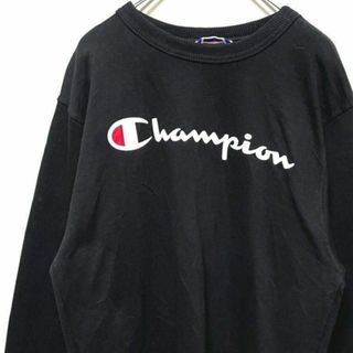 チャンピオン(Champion)のチャンピオン スウェット チャンピオンロゴマーク ブラック 黒 L 古着(その他)