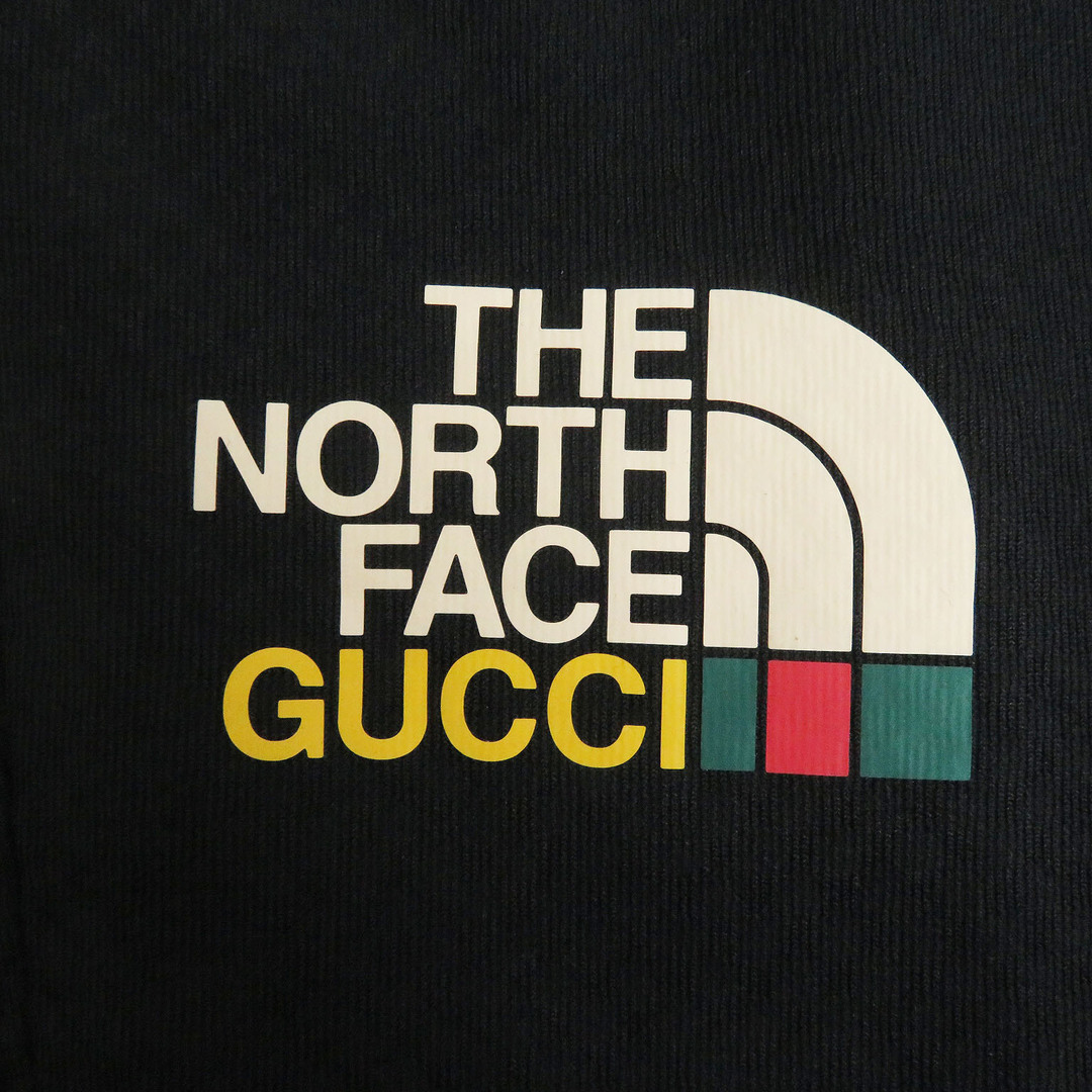 Gucci(グッチ)の未使用品 GUCCI×THE NORTH FACE グッチ ザ・ノースフェイス 663910 ロゴプリント 裏起毛 ストレッチパンツ トレッキングパンツ ブラック XXXL 正規品 メンズのパンツ(その他)の商品写真