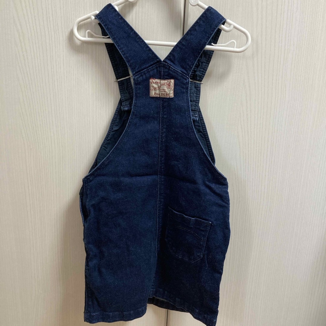 PETIT BATEAU(プチバトー)のプチバトー　デニムジャンパースカート　5ans 110 キッズ/ベビー/マタニティのキッズ服女の子用(90cm~)(ワンピース)の商品写真