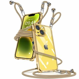 【サイズ:iPhone14Plus_色:金】iPhone 14 Plus ケース(その他)