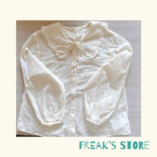 フリークスストア(FREAK'S STORE)のFREAKS STORE 花刺繍リボンブラウス(シャツ/ブラウス(長袖/七分))