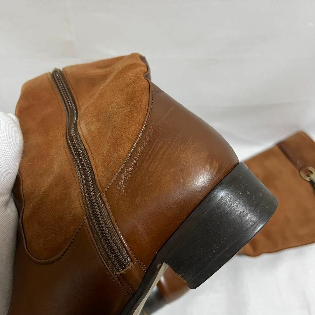 UNITED ARROWS(ユナイテッドアローズ)のユナイテッドアローズ ロングブーツ 22.5cm  茶色 ブラウン レディース レディースの靴/シューズ(ブーツ)の商品写真