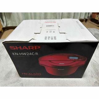 シャープ(SHARP)のSHARP ヘルシオ ホットクック 電気無水鍋 2.4L レッド系 KN-HW2(その他)