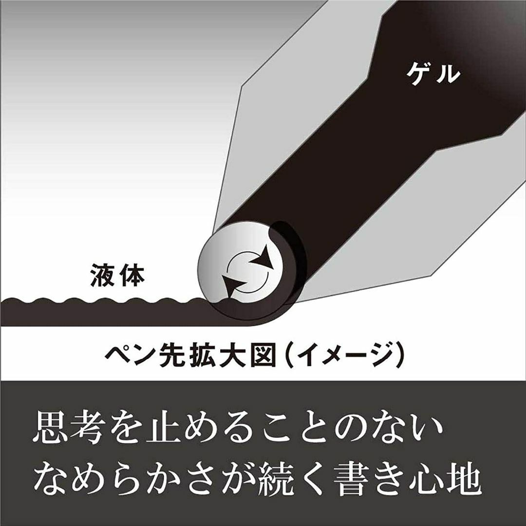 ぺんてる(ペンテル)のぺんてる ボールペン替芯 エナージェル 0.5mm XLRN5-A 黒 10本 インテリア/住まい/日用品の文房具(ペン/マーカー)の商品写真