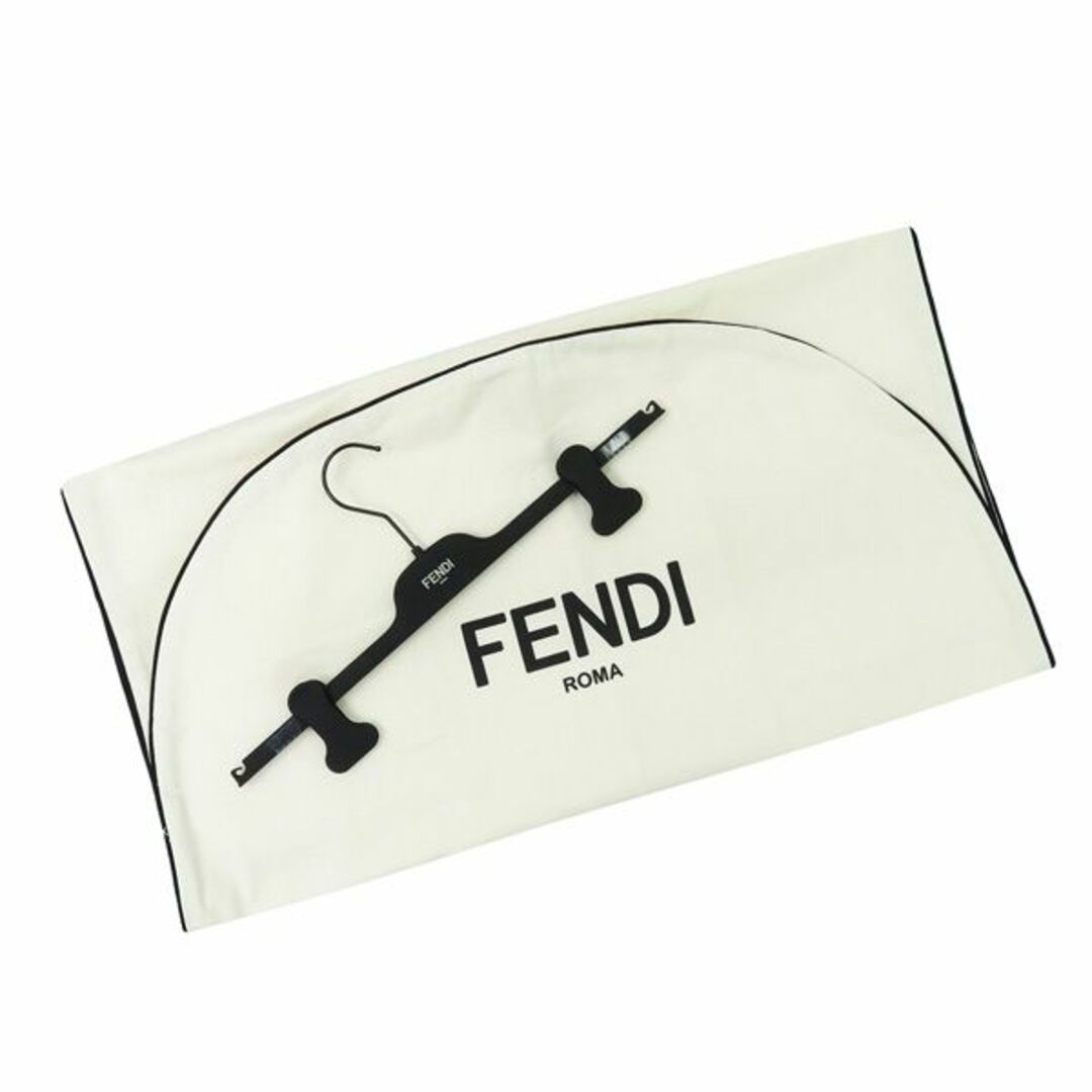 FENDI(フェンディ)の美品 FENDI フェンディ 2021 FQ7226 ロゴ オールオーバープリント アシンメトリー シルク ロング スカート 46301 レディースのスカート(ロングスカート)の商品写真