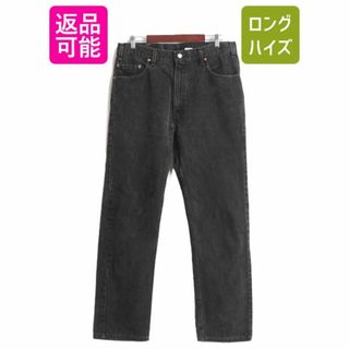 リーバイス(Levi's)の00s USA製 リーバイス 505 ブラック デニム パンツ メンズ 36 32 / 00年代 オールド Levis ジーンズ ジーパン Gパン スリム ストレート 黒(デニム/ジーンズ)