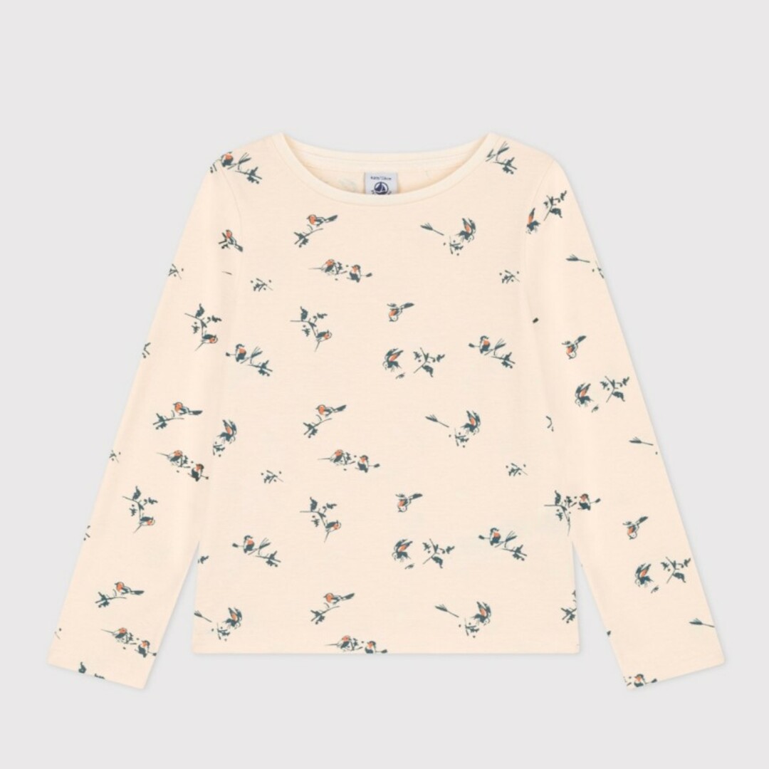 PETIT BATEAU(プチバトー)の【新品タグ付】プチバトー　プリント長袖Ｔシャツ　95cm キッズ/ベビー/マタニティのキッズ服女の子用(90cm~)(Tシャツ/カットソー)の商品写真