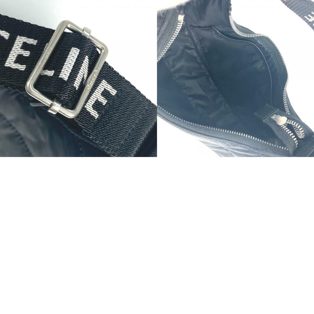 celine(セリーヌ)のセリーヌ CELINE アヴァ ミディアム 196972 ロゴ 肩掛け ショルダーバッグ ナイロン ブラック レディースのバッグ(ショルダーバッグ)の商品写真
