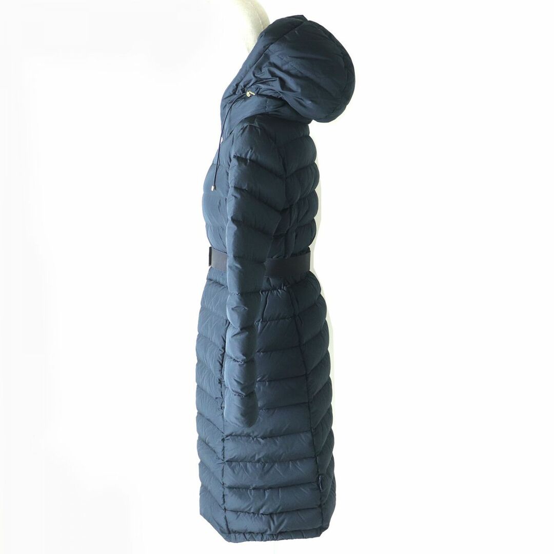 MONCLER(モンクレール)の極美品△MONCLER モンクレール IMIN レディース ロゴベルト・フード付き ダブルジップ ロングダウンコート ネイビー 1 美シルエット◎ レディースのジャケット/アウター(ダウンコート)の商品写真