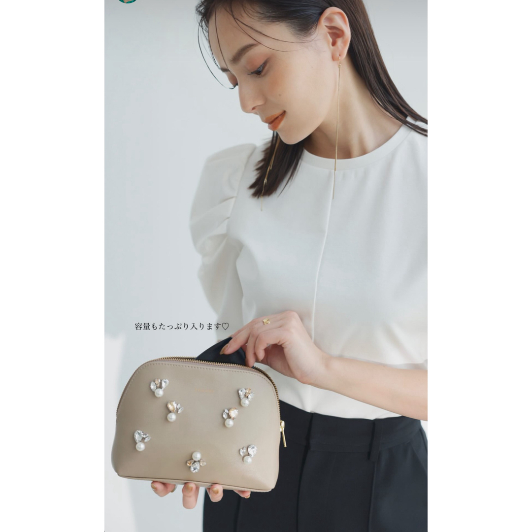 ánuans(アニュアンス)のanuans NOVELTY BIJOUX POUCH beige レディースのファッション小物(ポーチ)の商品写真