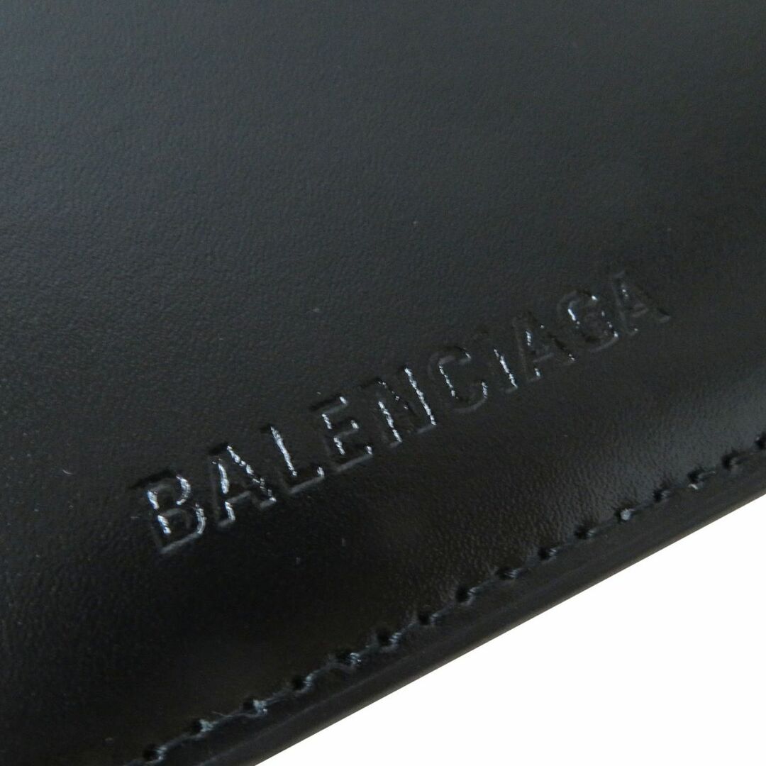 Balenciaga(バレンシアガ)の未使用品△BALENCIAGA バレンシアガ 664044 エッセンシャル レザー カードホルダー/カードケース/コインケース ブラック メンズ レディース メンズのファッション小物(コインケース/小銭入れ)の商品写真