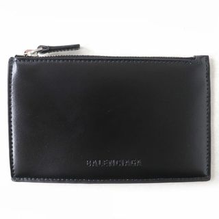 バレンシアガ(Balenciaga)の未使用品△BALENCIAGA バレンシアガ 664044 エッセンシャル レザー カードホルダー/カードケース/コインケース ブラック メンズ レディース(コインケース/小銭入れ)