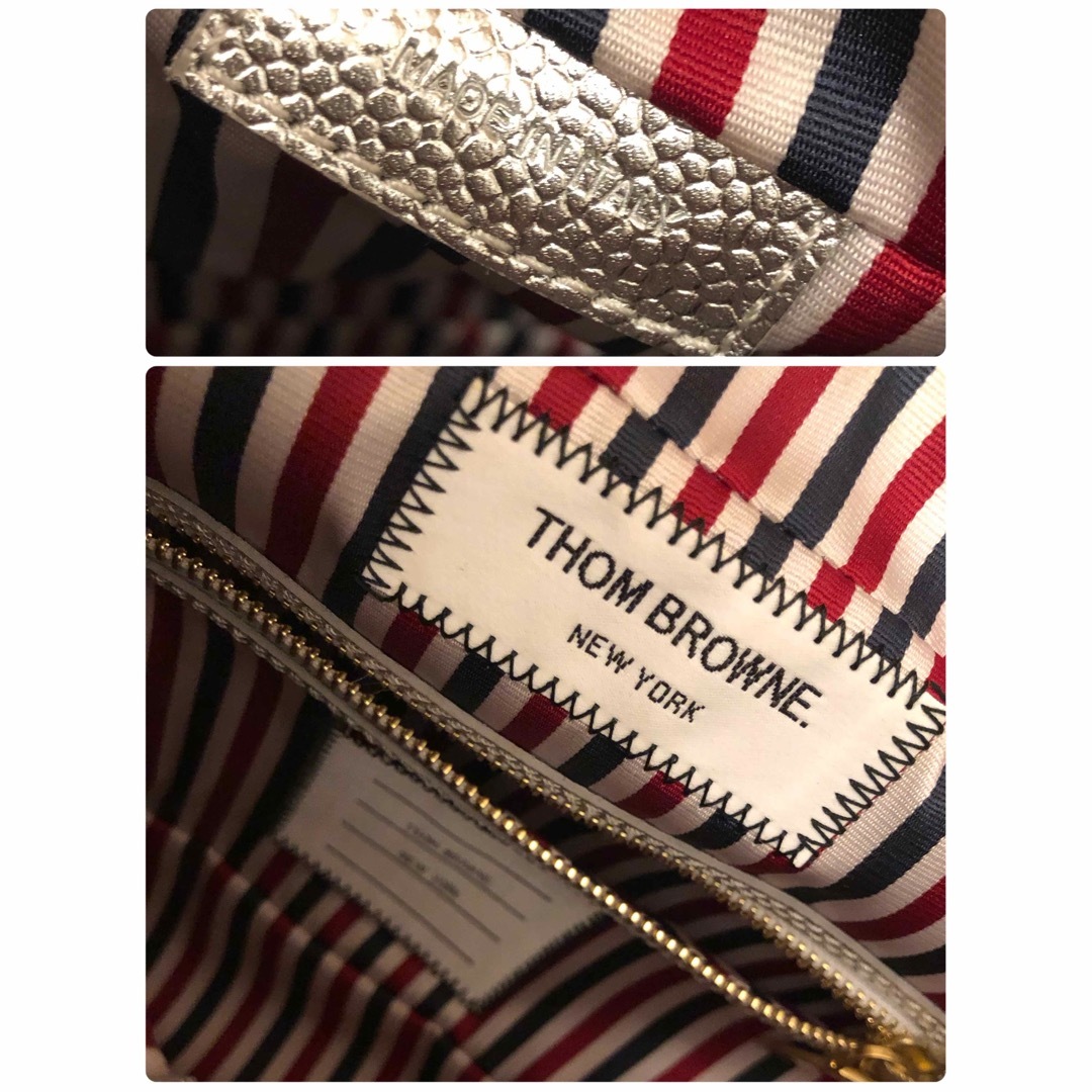 THOM BROWNE(トムブラウン)のレア⭐︎トムブラウン THOMBROWNE. 愛犬 ヘクター バッグ シルバー メンズのバッグ(トートバッグ)の商品写真