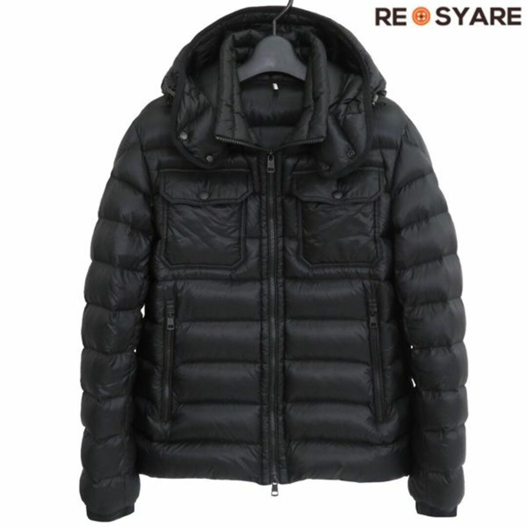 MONCLER(モンクレール)の美品 モンクレール VALENCE ロゴワッペン マルチポケット ジップアップ ダウン ジャケット ブルゾン 46271 メンズのジャケット/アウター(ダウンジャケット)の商品写真