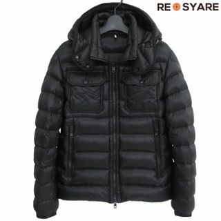 モンクレール(MONCLER)の美品 モンクレール VALENCE ロゴワッペン マルチポケット ジップアップ ダウン ジャケット ブルゾン 46271(ダウンジャケット)