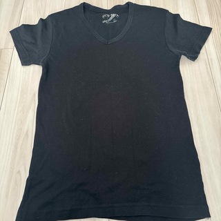 ザラ(ZARA)のZARA BASIC ブラック　Tシャツ(Tシャツ/カットソー(半袖/袖なし))
