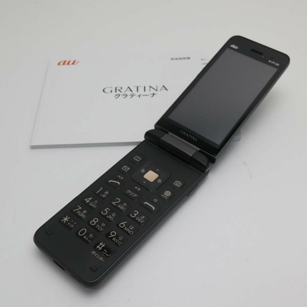 京セラ(キョウセラ)の新品 KYF39 GRATINA ブラック（墨）  M777 スマホ/家電/カメラのスマートフォン/携帯電話(携帯電話本体)の商品写真