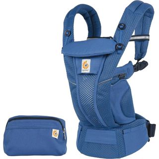 エルゴベビー(Ergobaby)の未使用■Ergobaby(エルゴベビー) オムニ ブリーズ OMNI Breeze サファイアブルー BCZ360PSAPBLUDAD 新生児~2ヶ月 リプロス ベビー用品 抱っこ紐(抱っこひも/おんぶひも)