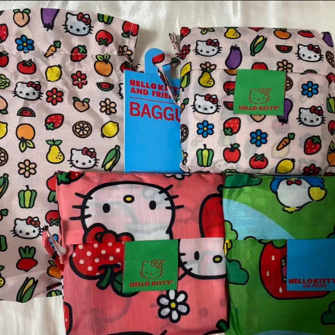 BAGUU サンリオ コラボ スタンダード 3個セット エコバッグ ハロー BAGUU サンリオ コラボ スタンダード 3個セット エコバッグ ハロー