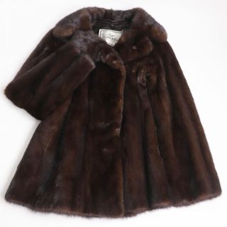 極美品☆fur canada MINK ミンク 本毛皮コート ブラウン 13号 毛質艶やか・柔らか◎(毛皮/ファーコート)