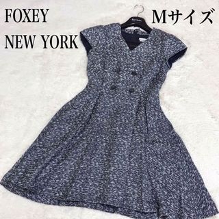 フォクシーニューヨーク(FOXEY NEW YORK)の極美品 FOXEY フォクシーニューヨーク コレクション ワンピース 半袖(ひざ丈ワンピース)