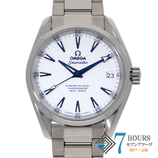 オメガ(OMEGA)の【119308】OMEGA オメガ  231.90.39.21.04.001 アクアテラ グッドプラネット ホワイトダイヤル TI 自動巻き ギャランティーカード 純正ボックス 腕時計 時計 WATCH メンズ 男性 男 紳士【中古】(腕時計(アナログ))