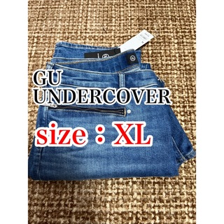 ジーユー(GU)の送料無料 新品 GU UNDERCOVER スリムダメージジーンズ XL ブルー(ブルゾン)