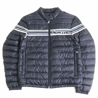 モンクレール(MONCLER)の美品◆19年製 MONCLER モンクレール RENALD GIUBBOTTO ロゴデザイン ダブルジップ ライトダウンジャケット ネイビー 1 正規品 メンズ r07-st30217-924(ダウンジャケット)