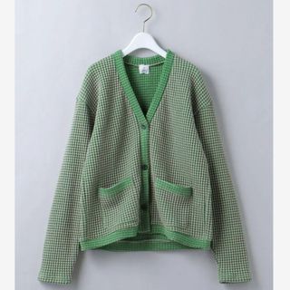 ロク(6 (ROKU))の6(ROKU) WAFFLE V NECK CARDIGAN(カーディガン)