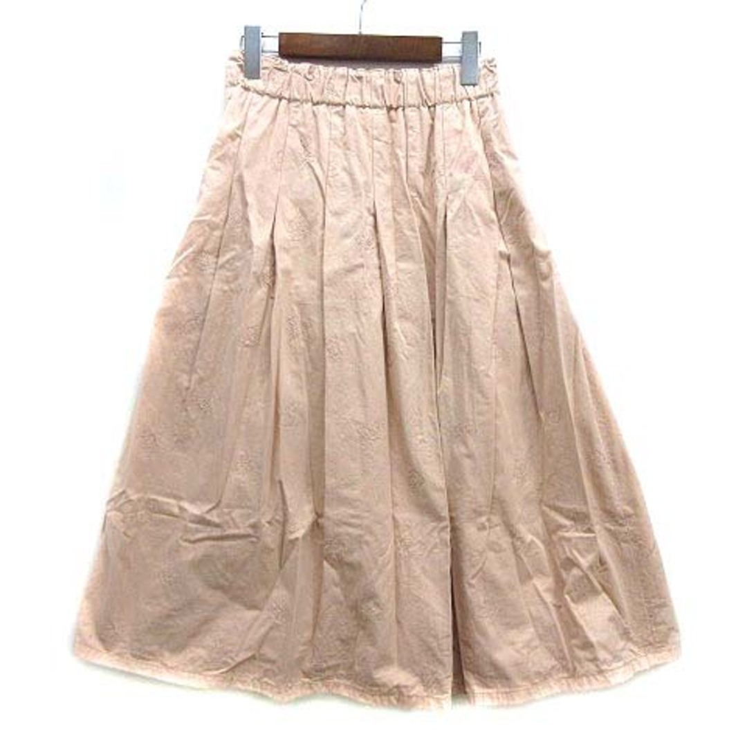 franche lippee(フランシュリッペ)のフランシュリッペ シルエット ねこ 刺繍 フレア ロング スカート 猫 M レディースのスカート(ロングスカート)の商品写真