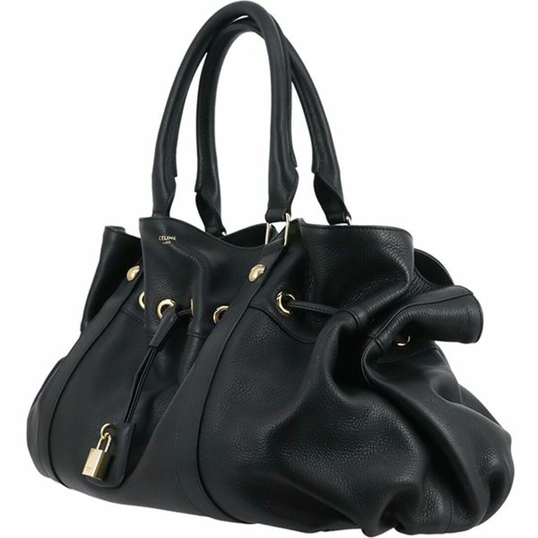 celine(セリーヌ)のセリーヌ バッグ レディース ハンドバッグ ショルダーバッグ カーフレザー ブラック 新品 h-g746 レディースのバッグ(ハンドバッグ)の商品写真