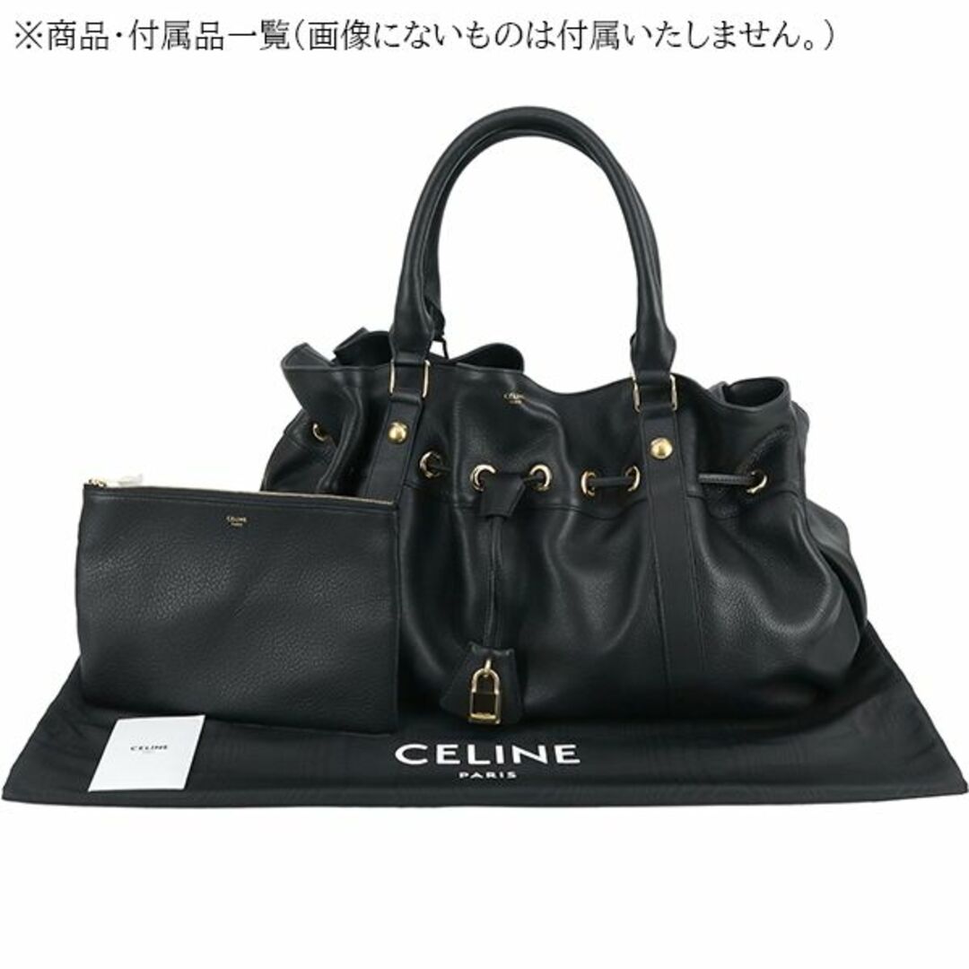 celine(セリーヌ)のセリーヌ バッグ レディース ハンドバッグ ショルダーバッグ カーフレザー ブラック 新品 h-g746 レディースのバッグ(ハンドバッグ)の商品写真