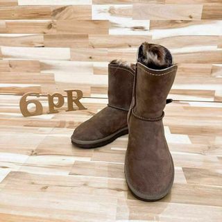 アグ(UGG)の【アグ】スエード シープスキン ブーツ MEADOWメドウ 撥水 22.0 茶(ブーツ)