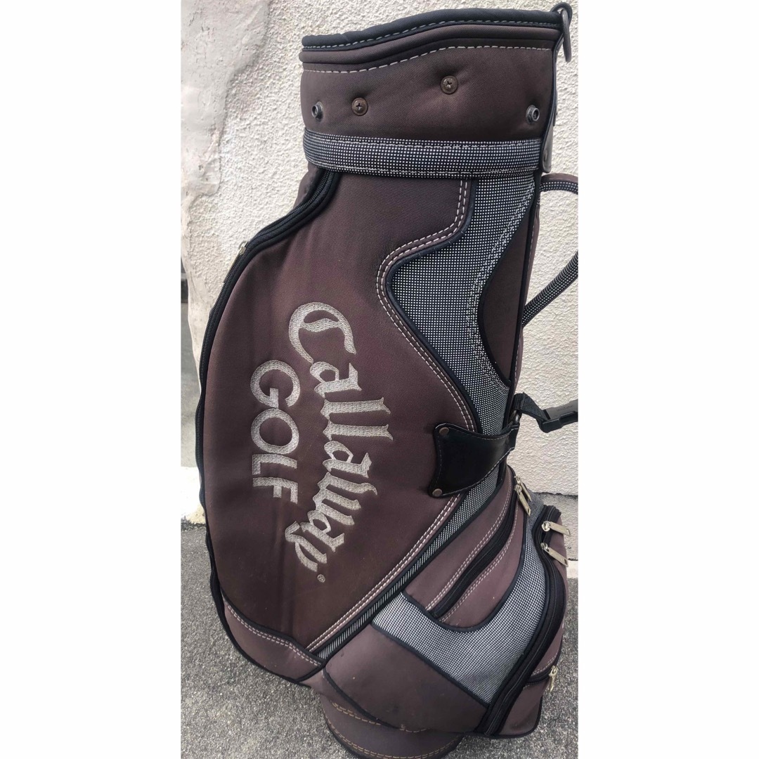 Callaway - キャロウェイ キャディーバッグ 茶黒色 中古の通販 Callaway - キャロウェイ キャディーバッグ 茶黒色 中古の通販