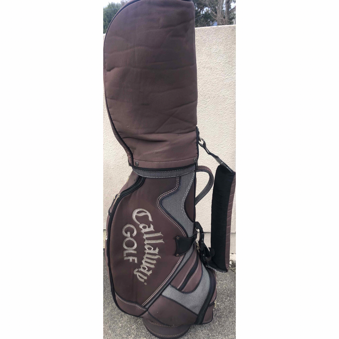 Callaway - キャロウェイ キャディーバッグ 茶黒色 中古の通販 Callaway - キャロウェイ キャディーバッグ 茶黒色 中古の通販