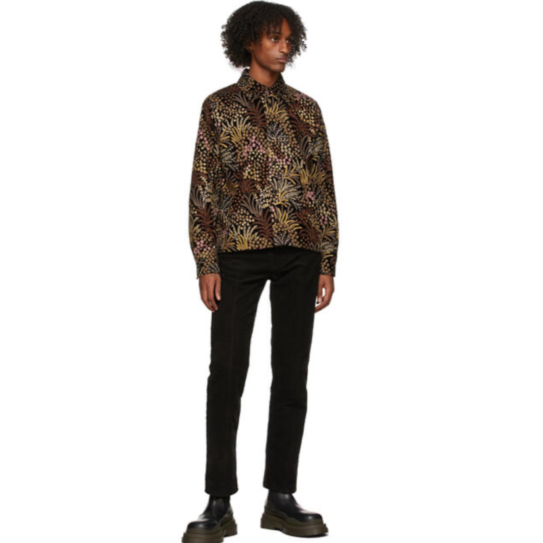 JOHN LAWRENCE SULLIVAN(ジョンローレンスサリバン)のSéfr Black Embroidered Halva Shirt 21aw メンズのトップス(シャツ)の商品写真