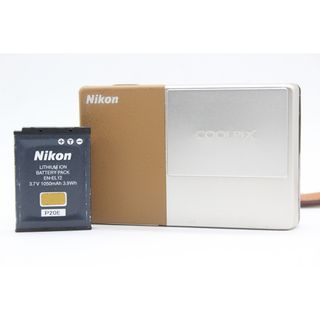 【返品保証】 ニコン Nikon Coolpix S70 ライトブラウン 5x Wide バッテリー付き コンパクトデジタルカメラ  s7482(コンパクトデジタルカメラ)