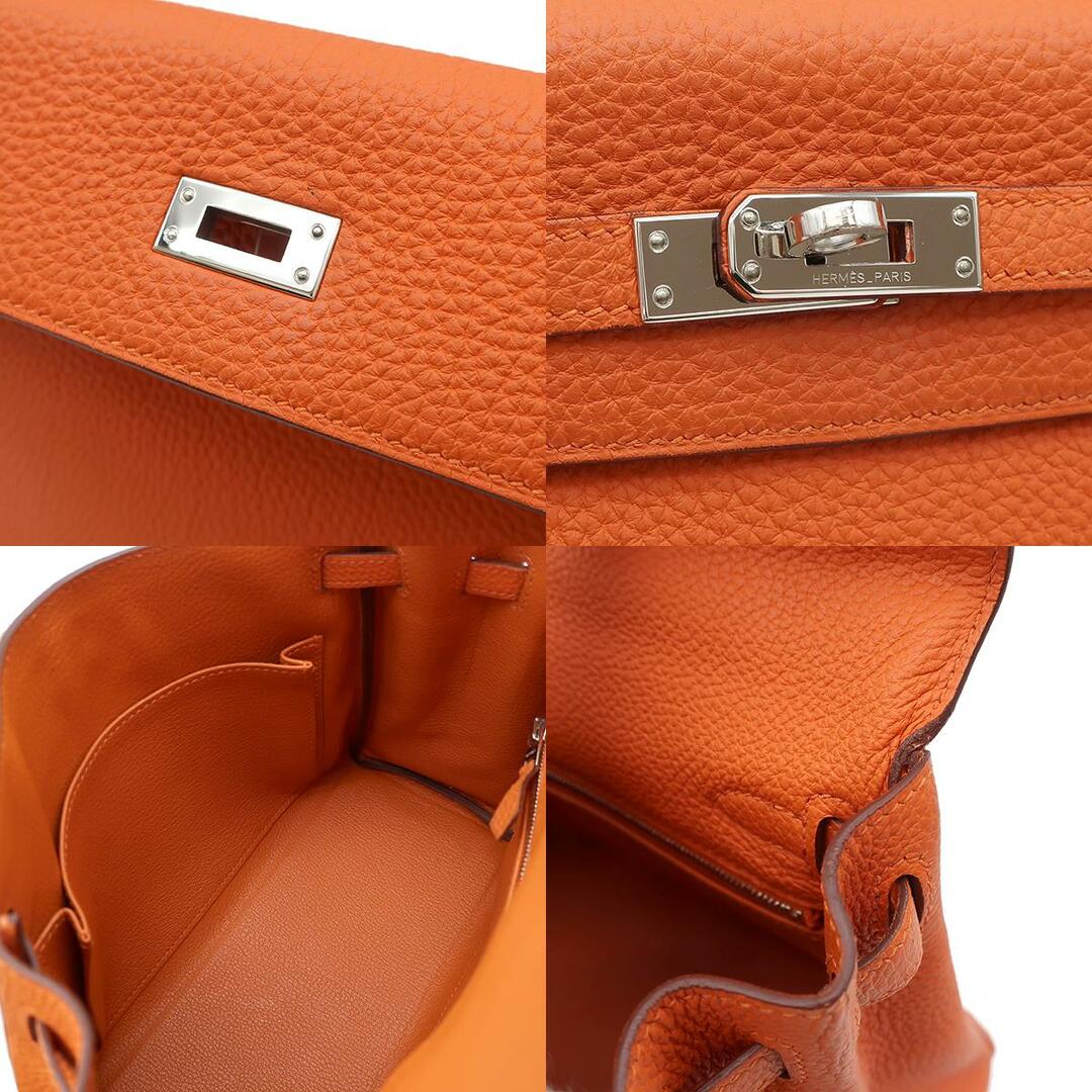 Hermes(エルメス)のエルメス HERMES 2WAYバッグ ケリー25 内縫い トゴ オレンジ シルバー金具 ショルダー  T刻印 【保存袋】【中古】 レディースのバッグ(その他)の商品写真