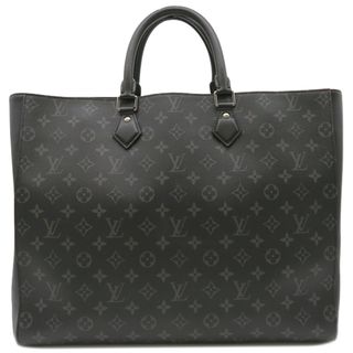 ルイヴィトン(LOUIS VUITTON)のルイヴィトン LOUIS VUITTON トートバッグ グランサック モノグラムエクリプスキャンバス モノグラムエクリプス  シルバー金具 黒 イニシャル入り  M44733  RI0241 【保存袋】【中古】(トートバッグ)