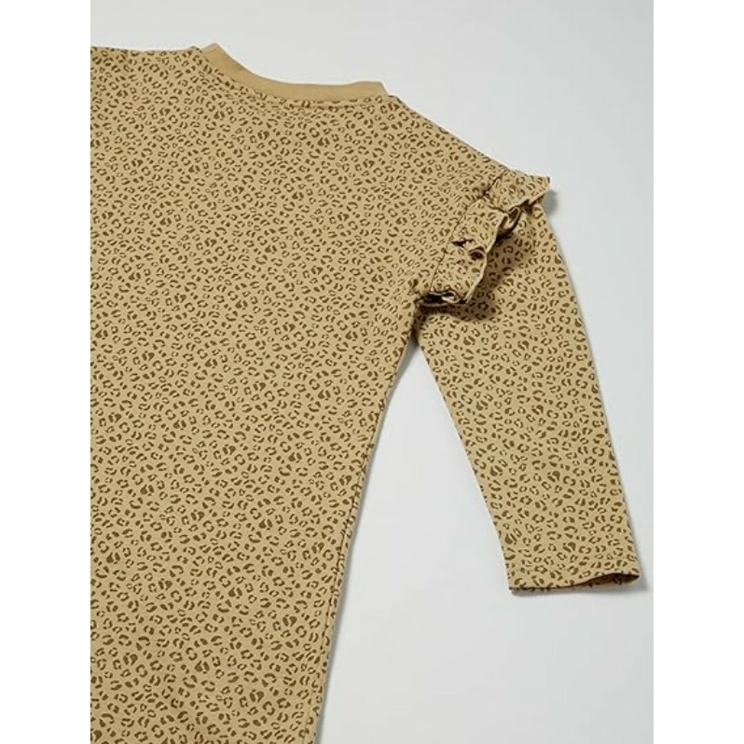 ☆ BEAMS  ビームス レオパード ヒョウ柄 長袖 ワンピース 110 ☆ キッズ/ベビー/マタニティのキッズ服女の子用(90cm~)(ワンピース)の商品写真