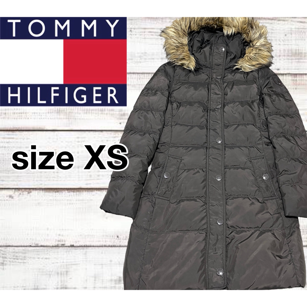 TOMMY HILFIGER(トミーヒルフィガー)の【美品】トミーヒルフィガー レディース ロングダウンジャケット Mサイズ レディースのジャケット/アウター(ダウンジャケット)の商品写真