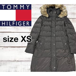 トミーヒルフィガー(TOMMY HILFIGER)の【美品】トミーヒルフィガー レディース ロングダウンジャケット Mサイズ(ダウンジャケット)