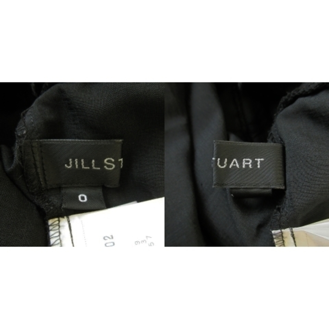 JILLSTUART(ジルスチュアート)のジルスチュアート ワンピース 総レース ミニ ノースリーブ リボン 0 黒 レディースのワンピース(ミニワンピース)の商品写真