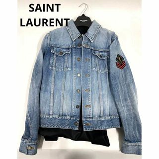 Saint Laurent - サンローランパリ デニムジャケット 左腕 ロゴワッペン 2016 メンズ XS